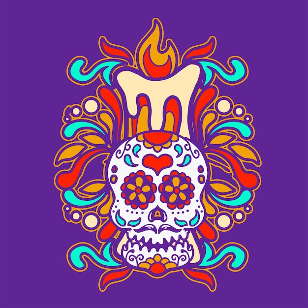 Vector día de los muertos