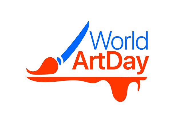 Vector el día mundial del arte