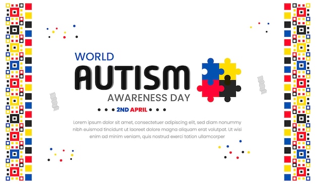 Día mundial del autismo empoderando a las personas con autismo día mundial de la concienciación sobre el autismo 22 de abril festivo