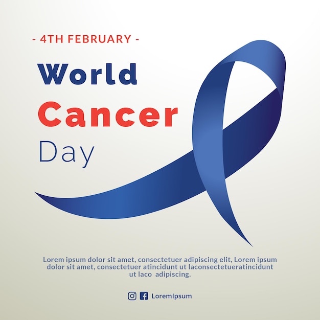 Vector el día mundial del cáncer