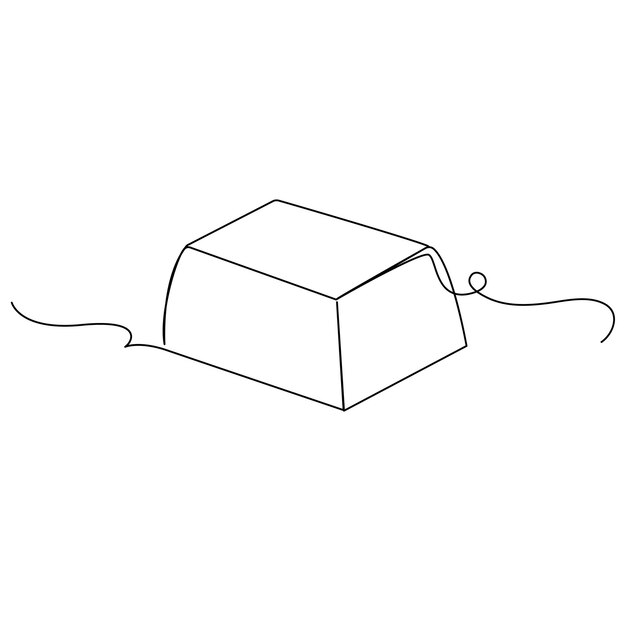 Día Mundial del Chocolate Diseño vectorial de dibujo continuo de una línea