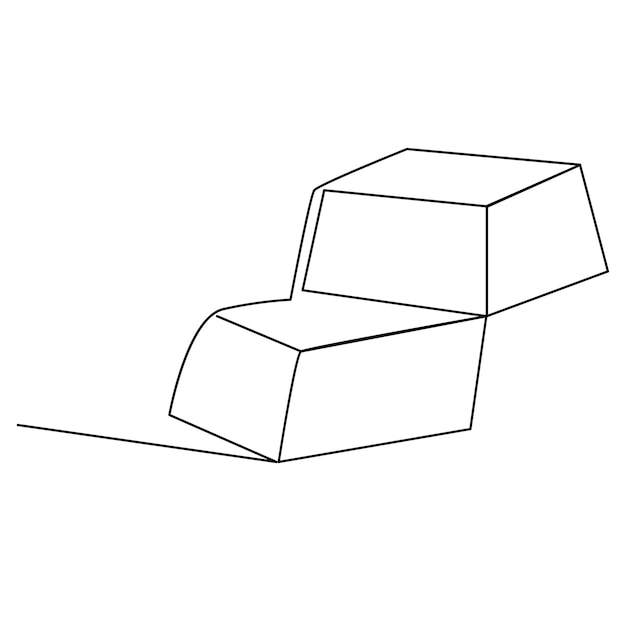 Día Mundial del Chocolate Diseño vectorial de dibujo continuo de una línea