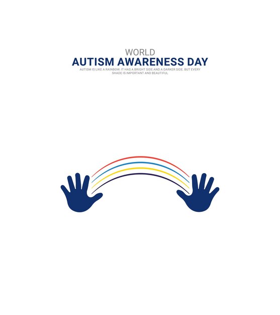 Vector día mundial de concienciación sobre el autismo