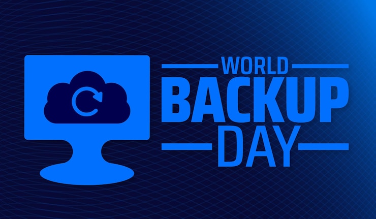 Vector el día mundial de las copias de seguridad