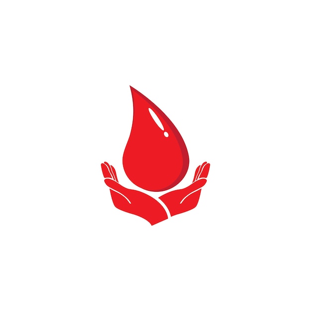 Día mundial del donante de sangre Día de la conciencia Día mundial del donante de sangre logotipo vectorial