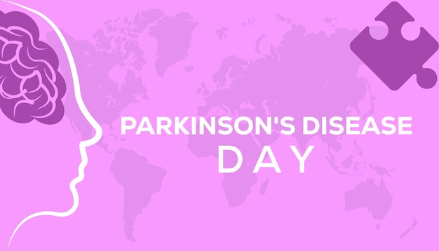 Vector el día mundial de la enfermedad de parkinson se celebra cada año en abril