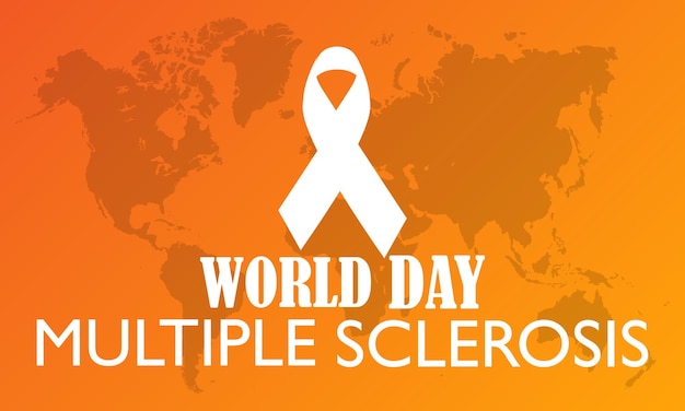 Día Mundial de la Esclerosis Múltiple 30 de mayo Plantilla de concepto de vacaciones para cartel de tarjeta de banner de fondo