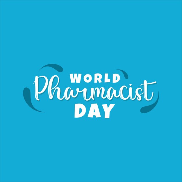 Día Mundial del Farmacista Diseño vectorial de Groovy