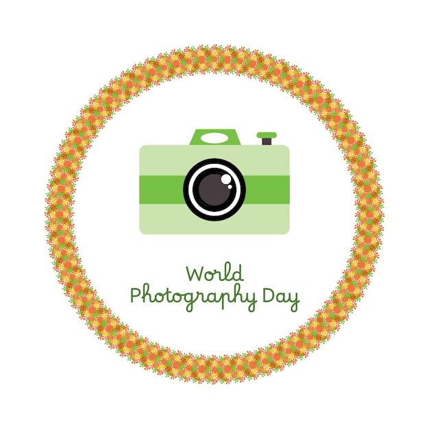 Día mundial de la fotografía vectorial