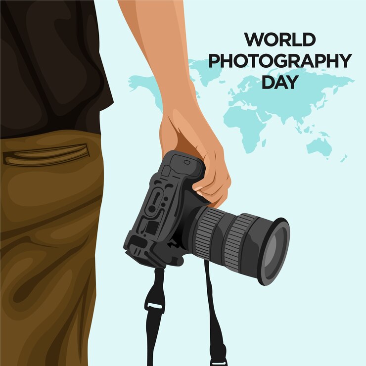 Vector dia mundial de la fotografia