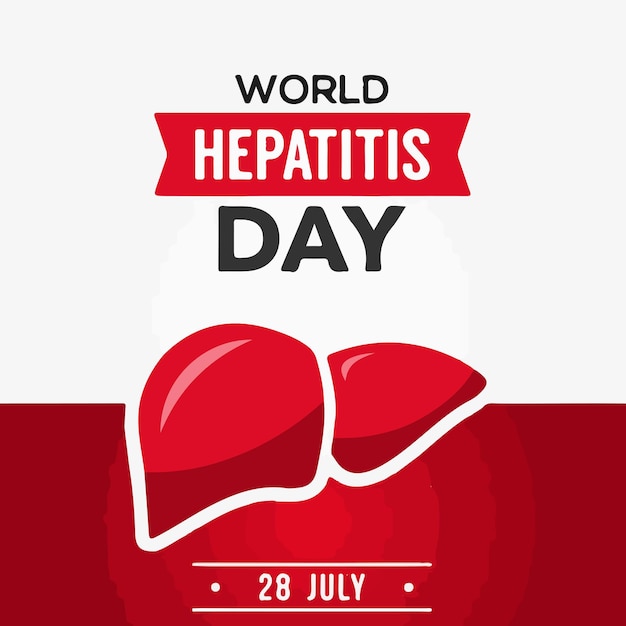 Vector el día mundial de la hepatitis