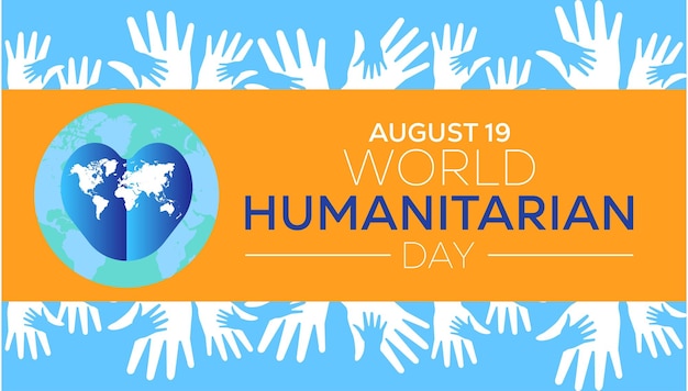 Vector día mundial humanitario 7