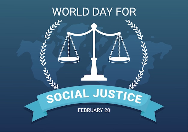 Día Mundial de la Justicia Social el 20 de febrero con Balanzas para una Relación Justa en Ilustración