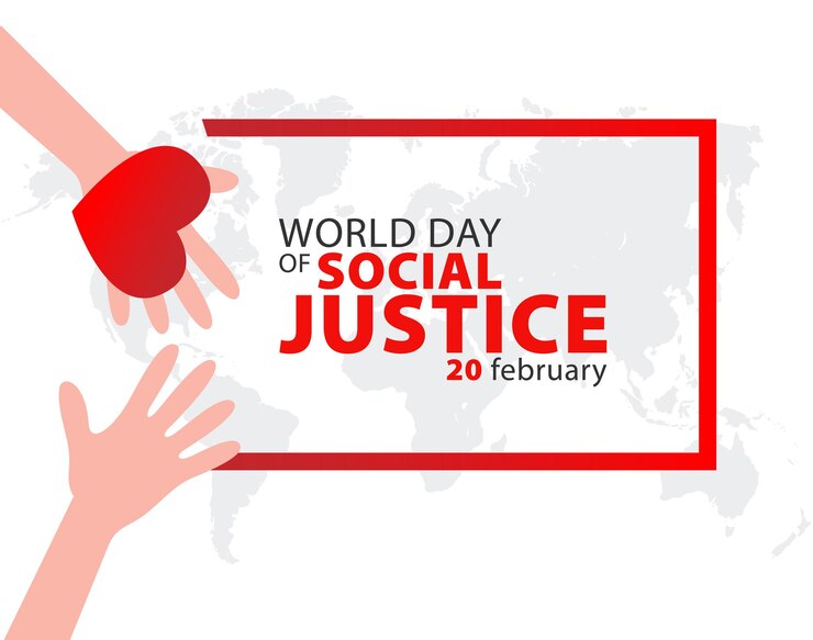 Vector día mundial de la justicia social