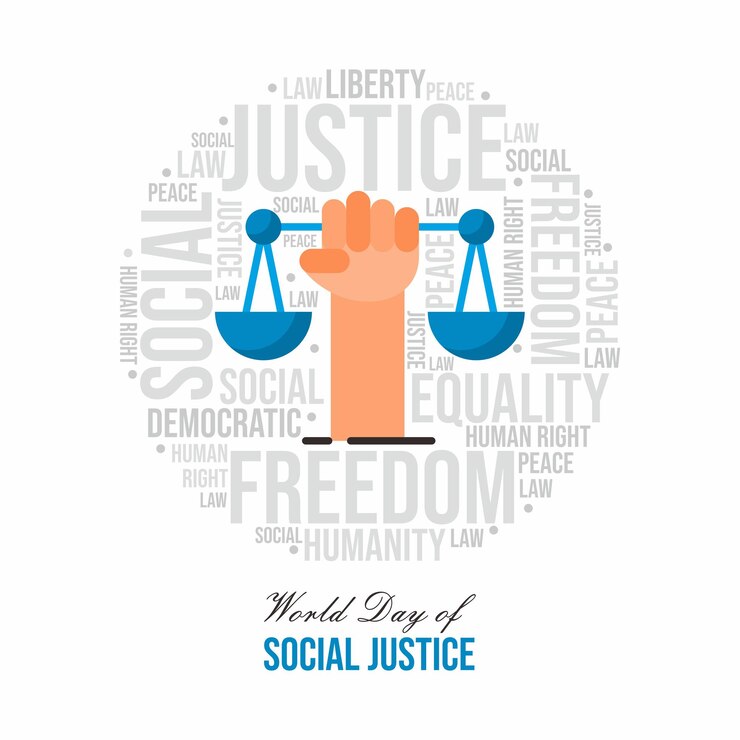 Vector día mundial de la justicia social