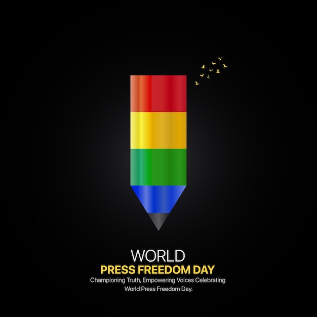 Día Mundial de la Libertad de la Prensa 3 de mayo: diseño de anuncios creativos, carteles de redes sociales, vector y ilustración en 3D.