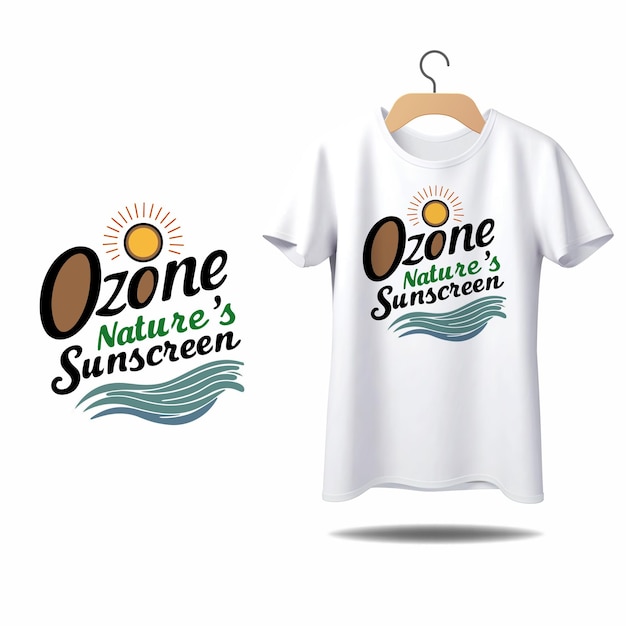 Día Mundial del Ozono Día de la Tierra Día del Medio Ambiente Tipografía Diseño de camisetas