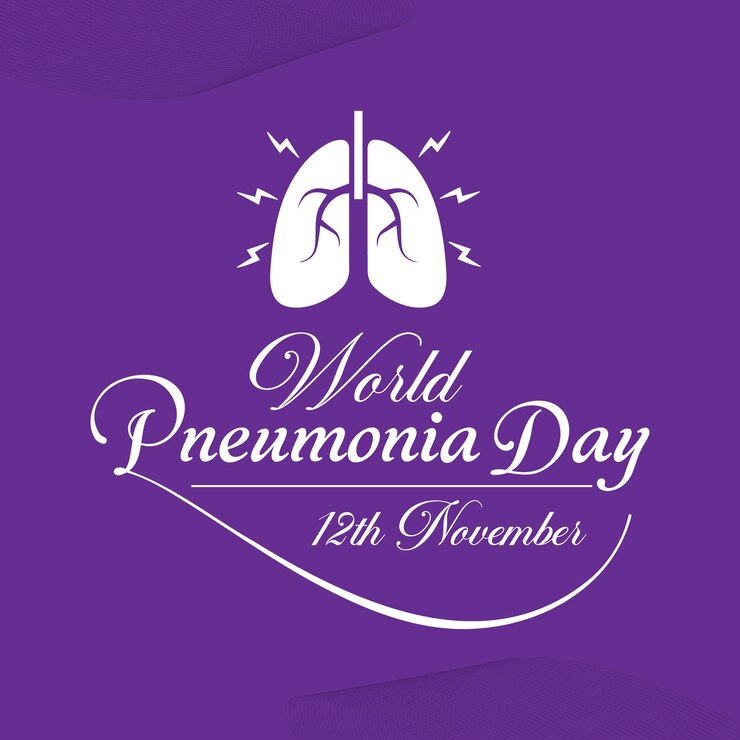 Vector día mundial de la pneumonía