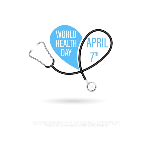 Día Mundial de la Salud, 7 de abril ilustración vectorial