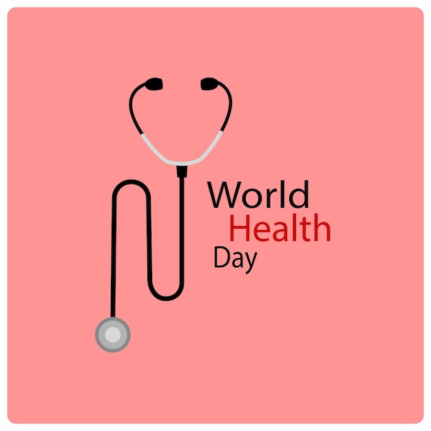 El Día Mundial de la Salud es un día mundial de concienciación sobre la salud que se celebra cada año Ilustración vectorial