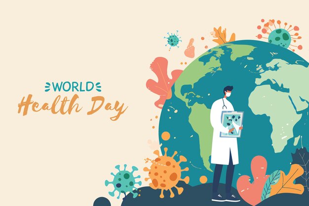 Vector día mundial de la salud