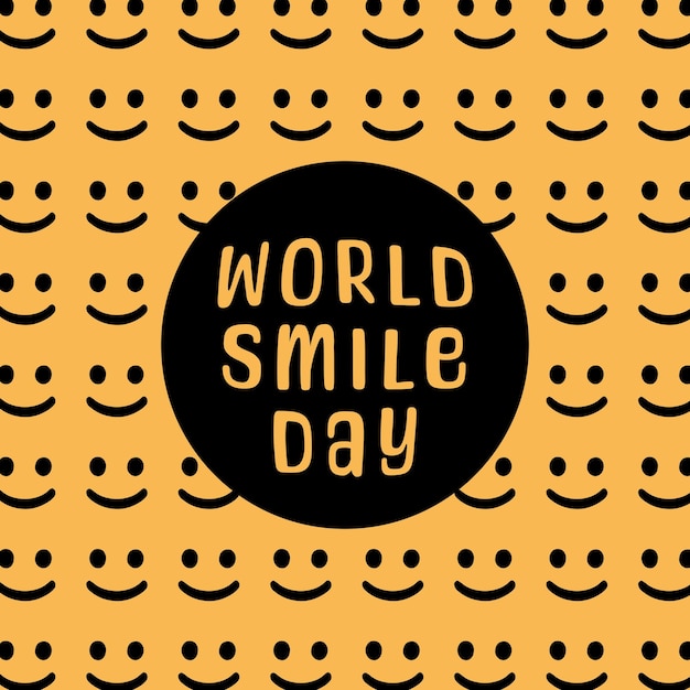 Vector día mundial de la sonrisa
