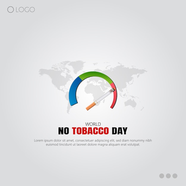 Vector el día mundial sin tabaco, que se celebra el 31 de mayo de cada año, tiene como objetivo concienciar sobre la salud
