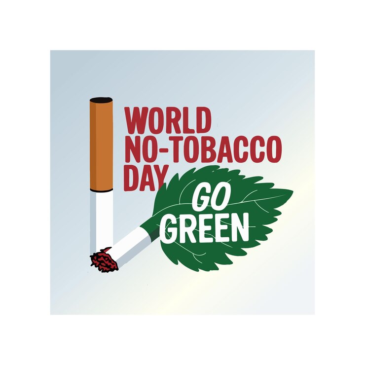 Vector día mundial sin tabaco