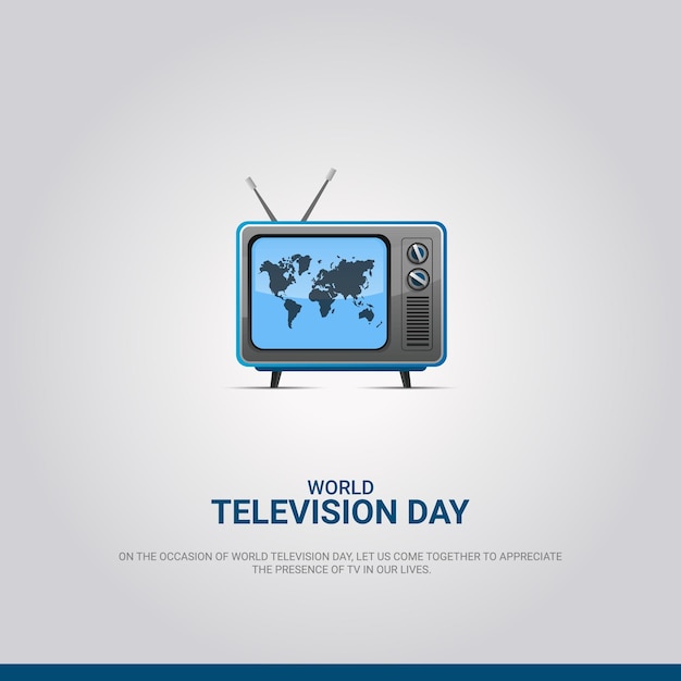 Día mundial de la televisión vector gratis