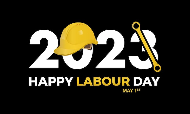 Día Mundial del Trabajo Celebre la construcción de la salud de la libertad de trabajo u otros lugares de trabajo industriales ilustración vectorial