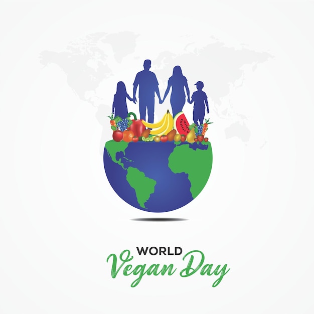 El día mundial del veganismo se celebra en la india.