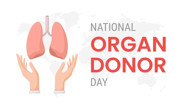 Día nacional del donante de órganos con lungs