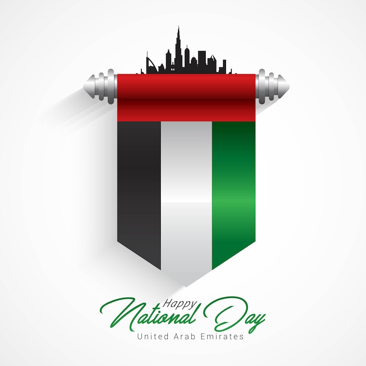 Vector día nacional de los emiratos árabes unidos