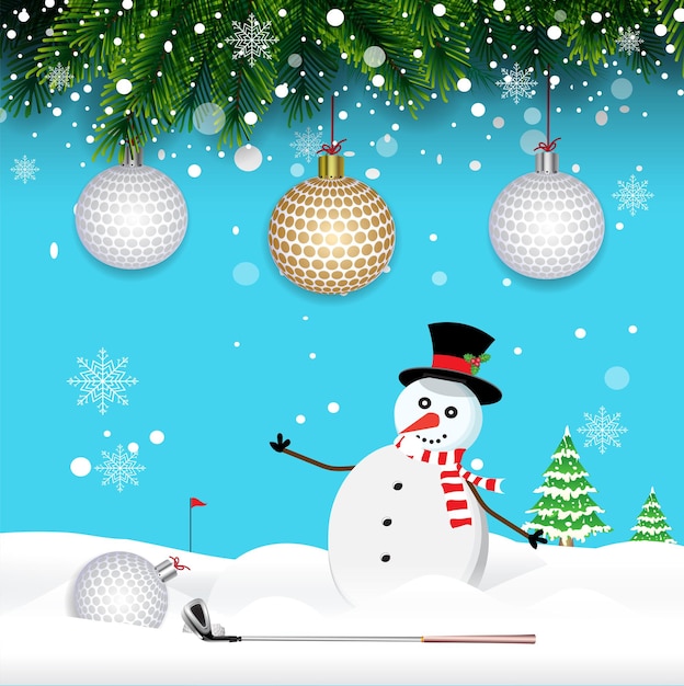 Día de Navidad en el campo de golf