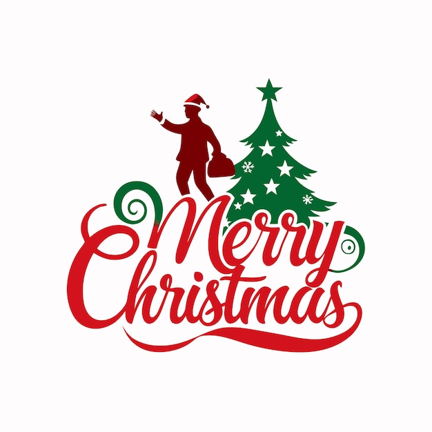 El día de Navidad magia Celebrar las fiestas con Feliz Navidad tipografía regalos festivos decoraciones y espíritu navideño