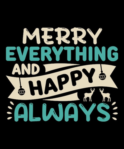 El día de Navidad Tipografía Diseño de camisetas vectoriales personalizadas.
