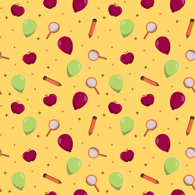 Día de los niños dibujados a mano de patrones sin fisuras ilustración vectorial