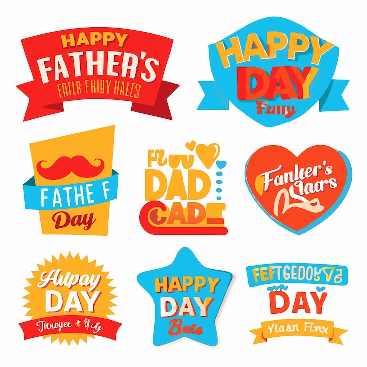Vector el día del padre el día del padre la diversión del día del padre