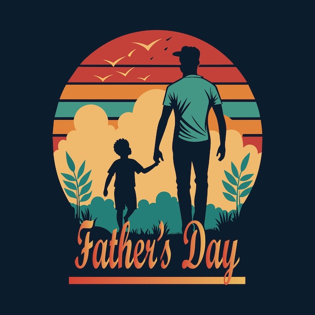 Día del Padre Diseño tipográfico para camiseta