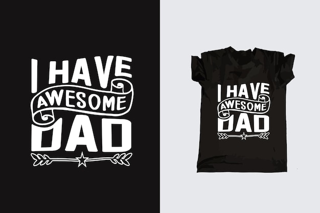 día del padre tipografía papá SVG papi mejor padre vector camiseta diseño