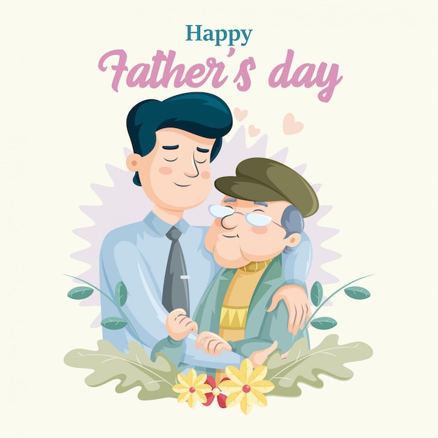 Vector dia del padre