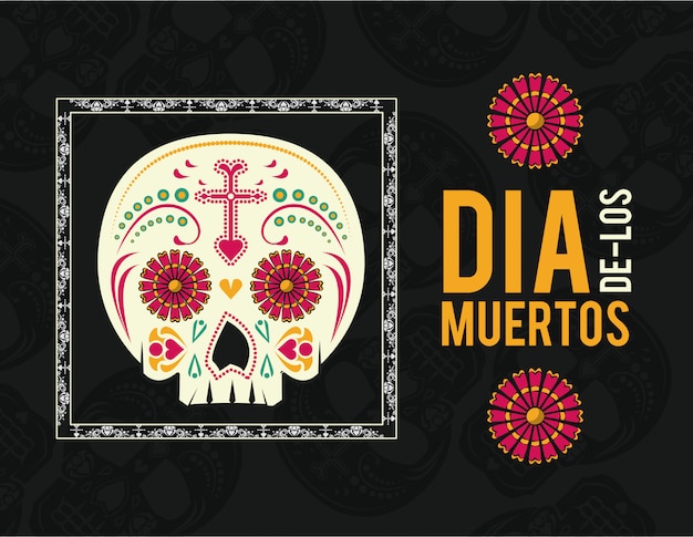 Vector día de la pancarta muerta