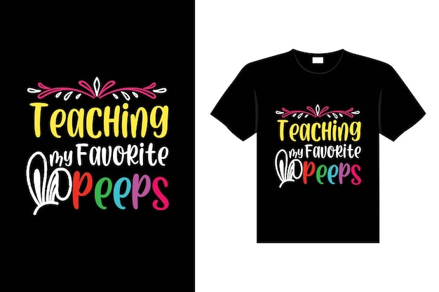 Día de Pascua tipografía huevo letras camiseta diseño vacaciones saludo lindo conejito vector arte
