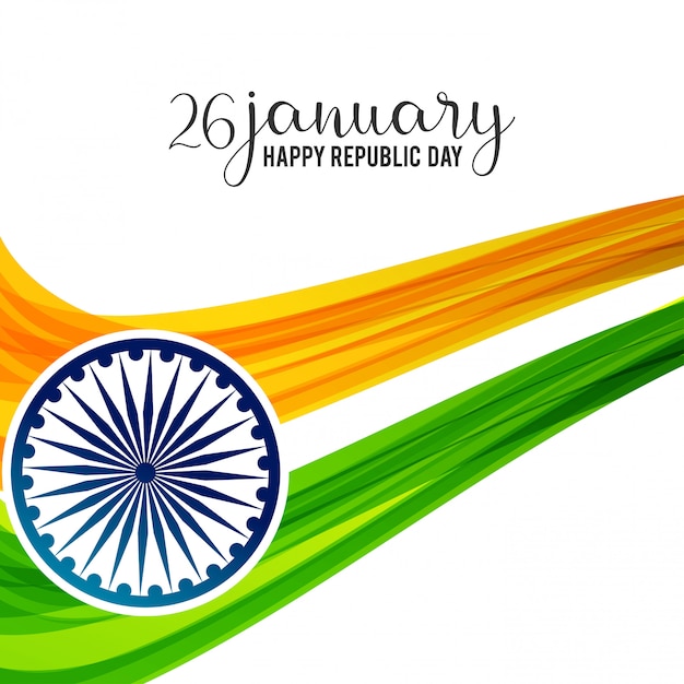 Día de la república india 26 de enero de fondo