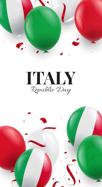 Vector día de la república italia