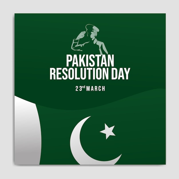 Vector día de la resolución de pakistán 23 de marzo