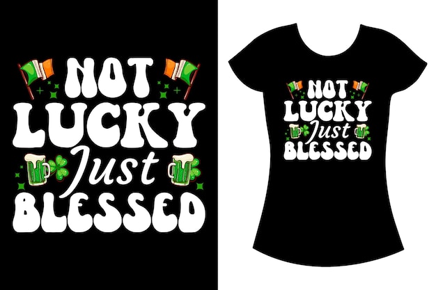 Vector día de san patricio tipografía diseño de camisetas svg