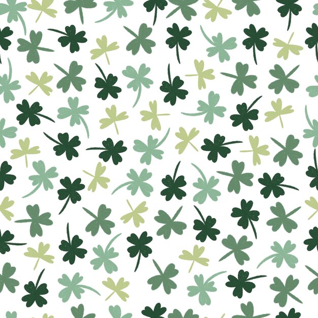 El día de San Patricio, el trébol sin costuras.