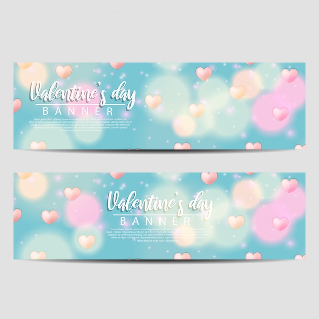 Día de san valentín banner