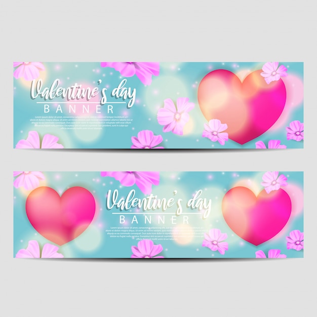 Día de san valentín banner